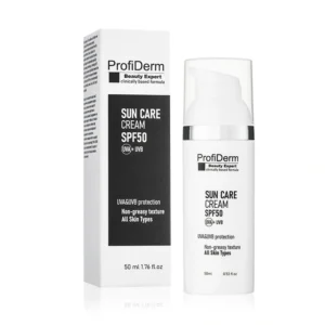 Fotostabiilsete UVB/UVA filtritega päikesekaitsekreem SPF 50